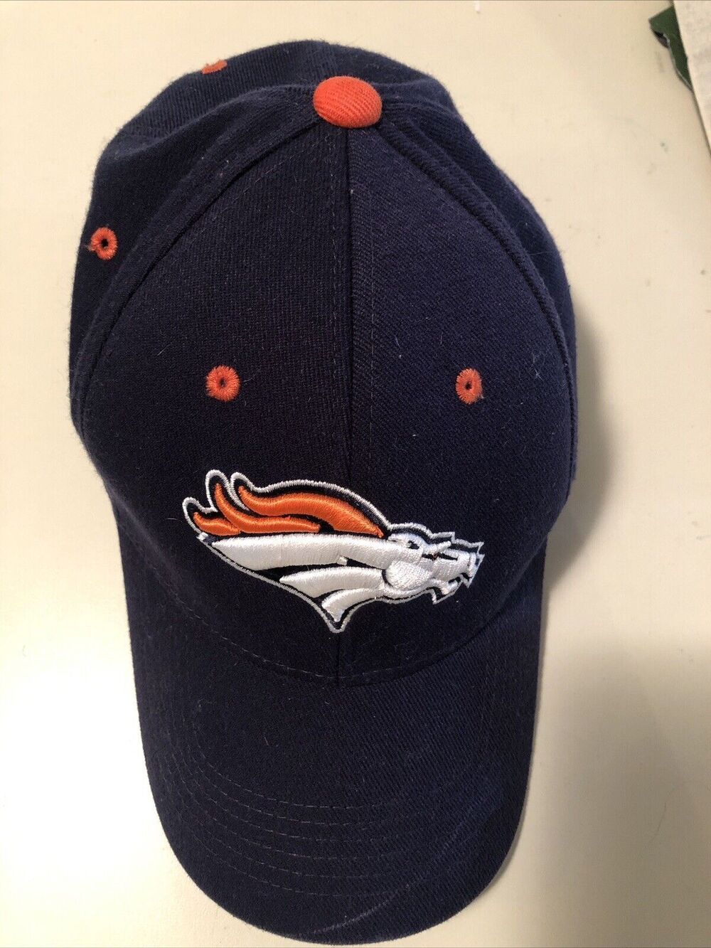 Reebok NFL Denver Broncos Embroidered White, Orange, Blue Hat One-Fit Size Adult